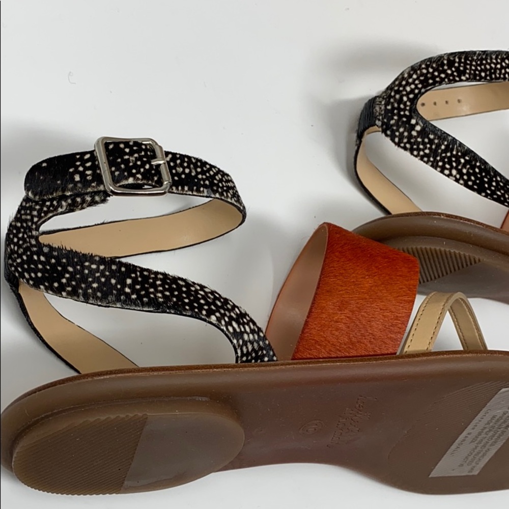 NIB Loeffler Randall Sunny calf hair sandal 10B - Picture 7 of 7